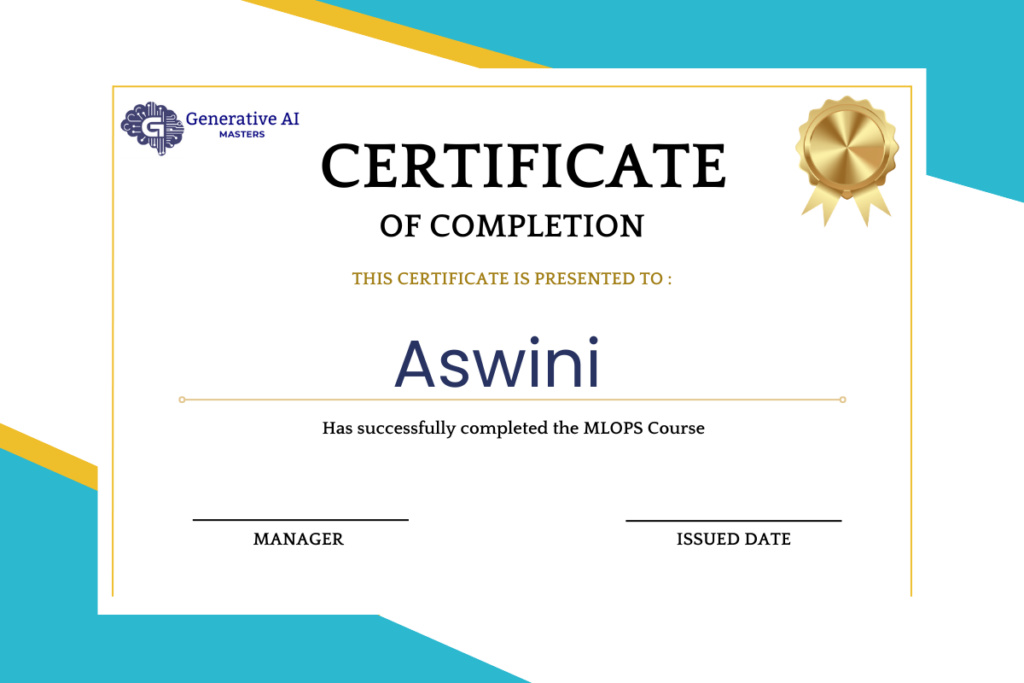 MLOPS Training In Hyderabad-Certificate