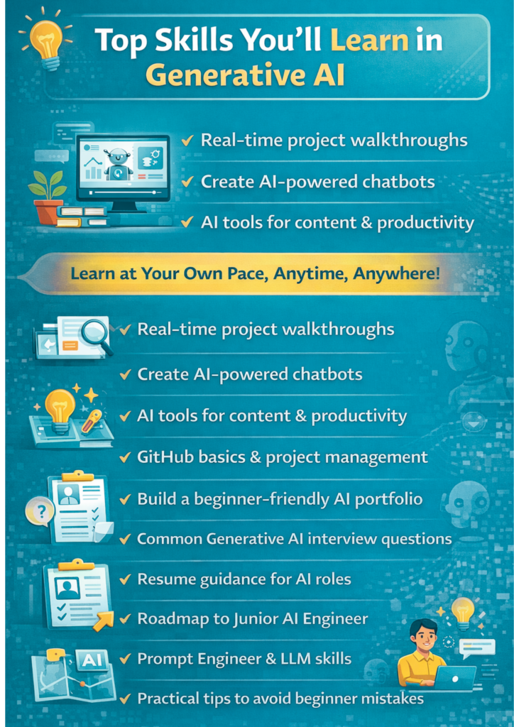 Top Skills you'll Learn in Generative Ai