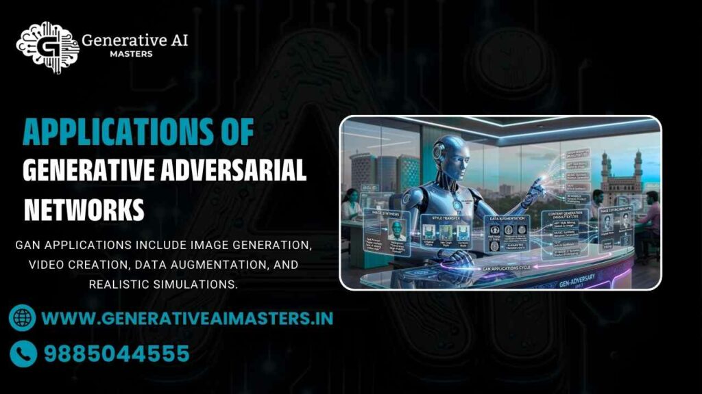 Applications of Generative adversarial networks