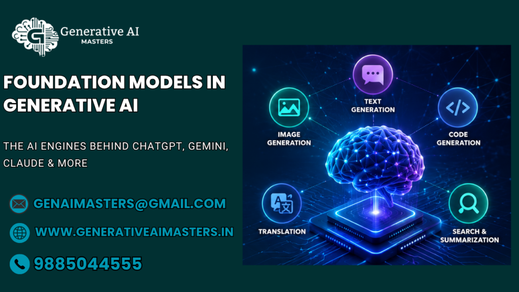 Foundation Models in Generative AI